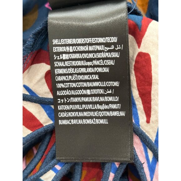 Farm Rio Anthropologie Cutwork Blouse Scalloped-Hem Balloon-Sleeve Top Women XXS - Picture 8 of 9